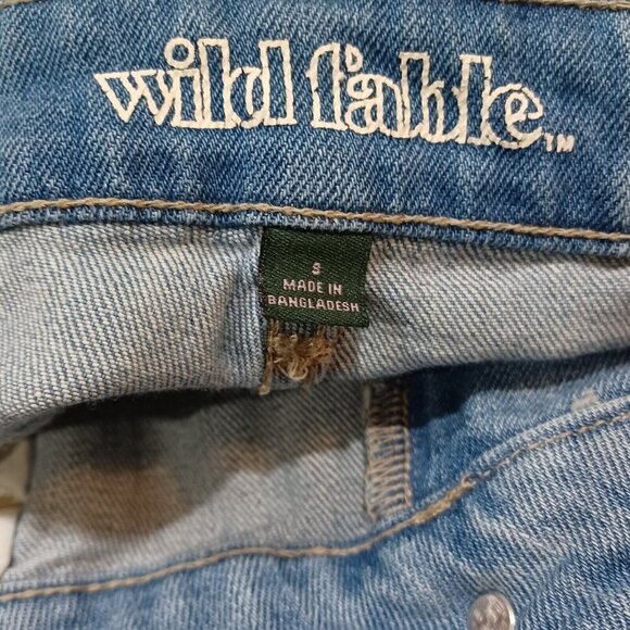 Wild Fable Jeans Womens Size 8 Distressed Light Denim High Rise Mom Jean GUC - Picture 7 of 9